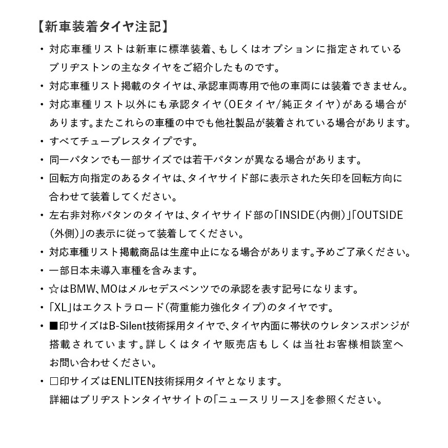 新車装着タイヤTURANZA 6