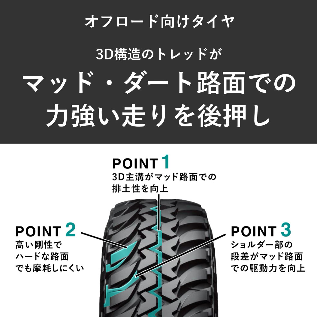 BS DUELER M/T LT265/75R16 112/109S 16インチ 夏タイヤ 4本 バリ溝 タホスポーツ ブレーザーシルバラード等　(VTJ420)クレジットカード QRコード決済可能 DUELER M/T674 LT265/75R16 112/109Q｜ブリヂストン タイヤオンライン