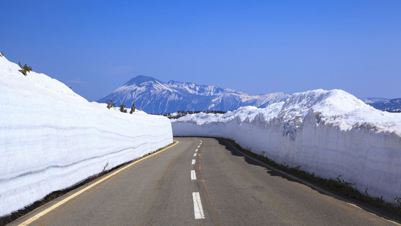 雪道の写真