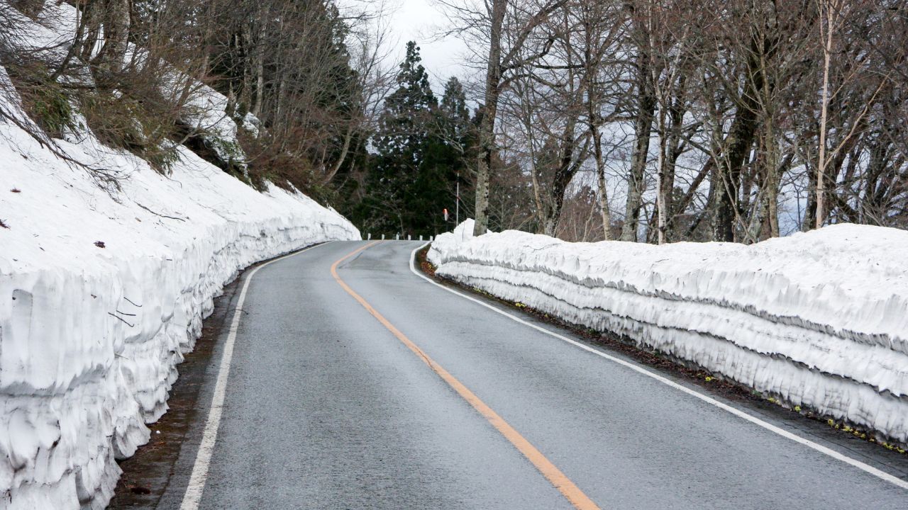 雪道の写真