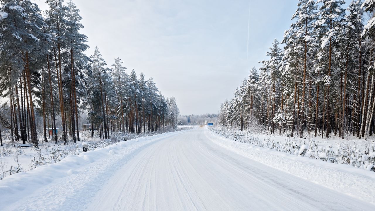 雪道の写真