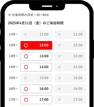 スマートフォン操作画面
