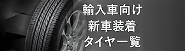 輸入車向け 新車装着タイヤ一覧