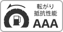 転がり抵抗性能：AAA